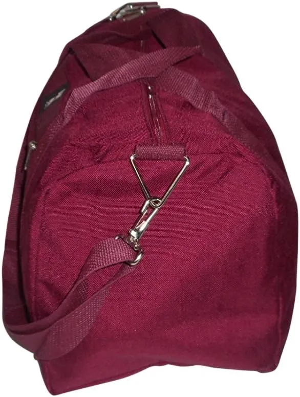 Club Bag For Gym, Overnight Bag, Perfect For Overhead Bin, Made in USA.(Maroon)