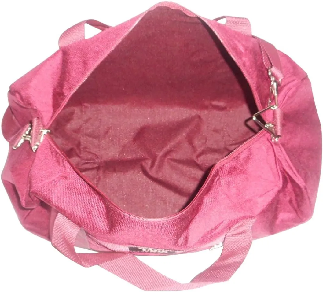 Club Bag For Gym, Overnight Bag, Perfect For Overhead Bin, Made in USA.(Maroon)