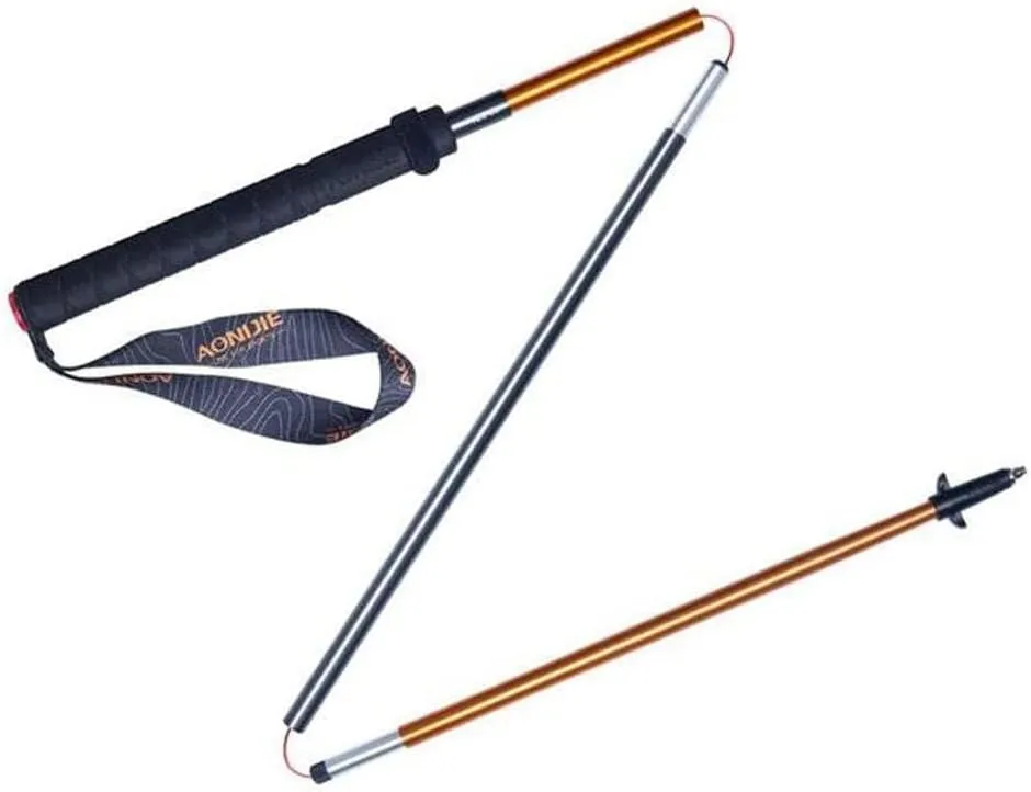 Collapsible Quick Lock Trekking Poles – Carbon Fiber Hiking Stick, Lightweight Aluminum Alloy, EVA Foam Handle, Adjustable Wrist Strap, 110cm, 120cm, Includes Carry Bag