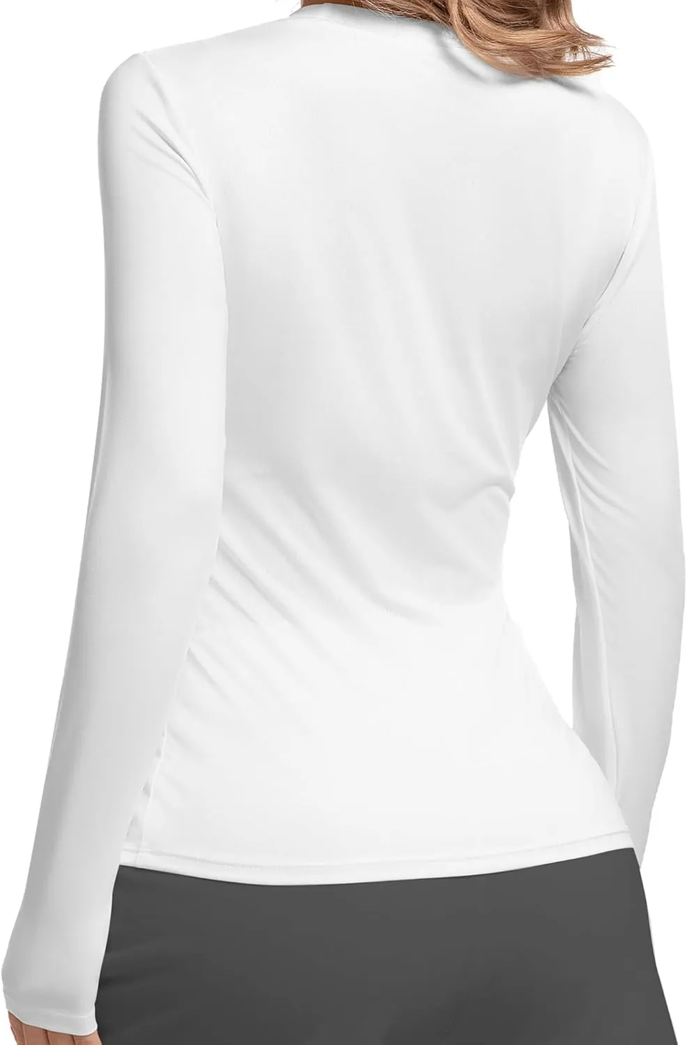 Compression Shirts Woman Long Sleeve Athletic Workout Tops Cool Dry Sun Protection Baselayer for Gym Yoga Running Gear