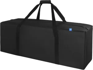 COOLBEBE 36" Sports Duffle Bag - 100L Large Travel Duffel Luggage Bag with Upgrade Zipper, Sturdy & Water Resistant, Black