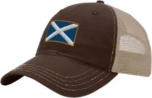 Custom Trucker Hat Richardson Scotland Embroidery City Name Cotton Soft Mesh Cap