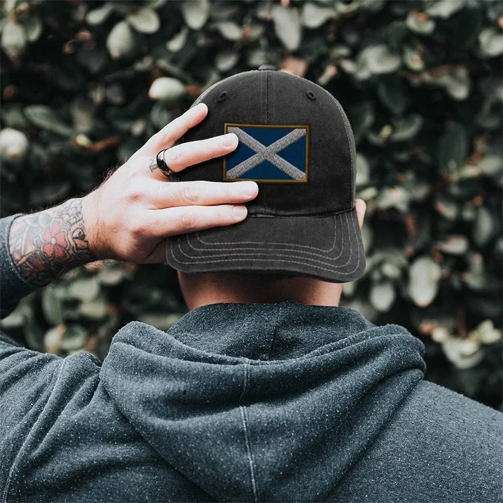 Custom Trucker Hat Richardson Scotland Embroidery City Name Cotton Soft Mesh Cap
