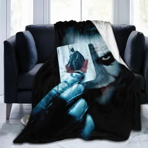 Dark Jokers Blanket Throw Blankets Ultra Soft Flannel Lightweight Throws for Couch, Bed, Plush Fuzzy Flannel Microfiber Warm Thermal Blanket All Seasons Use 80"x60"