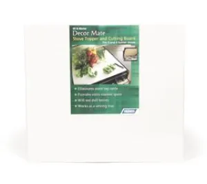 Decor Mate Stove Topper and Cutting Board White