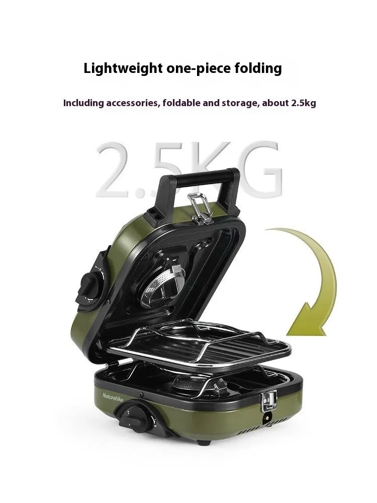 Double-fire Folding Gas Stove Picnic Cooker