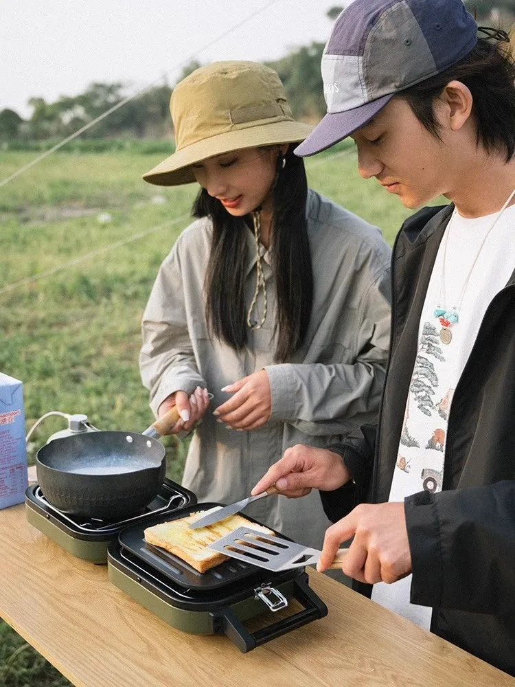 Double-fire Folding Gas Stove Picnic Cooker