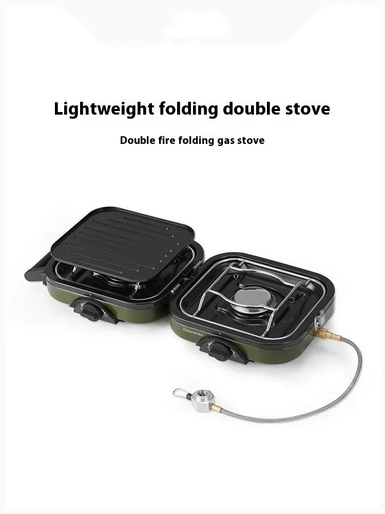 Double-fire Folding Gas Stove Picnic Cooker
