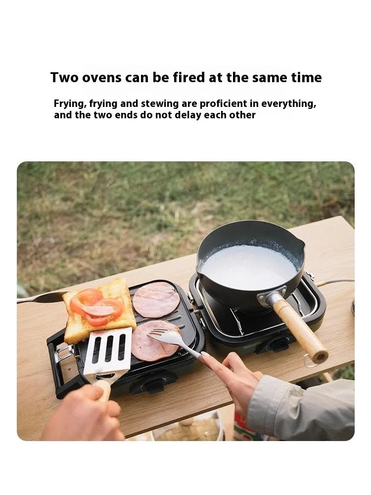 Double-fire Folding Gas Stove Picnic Cooker