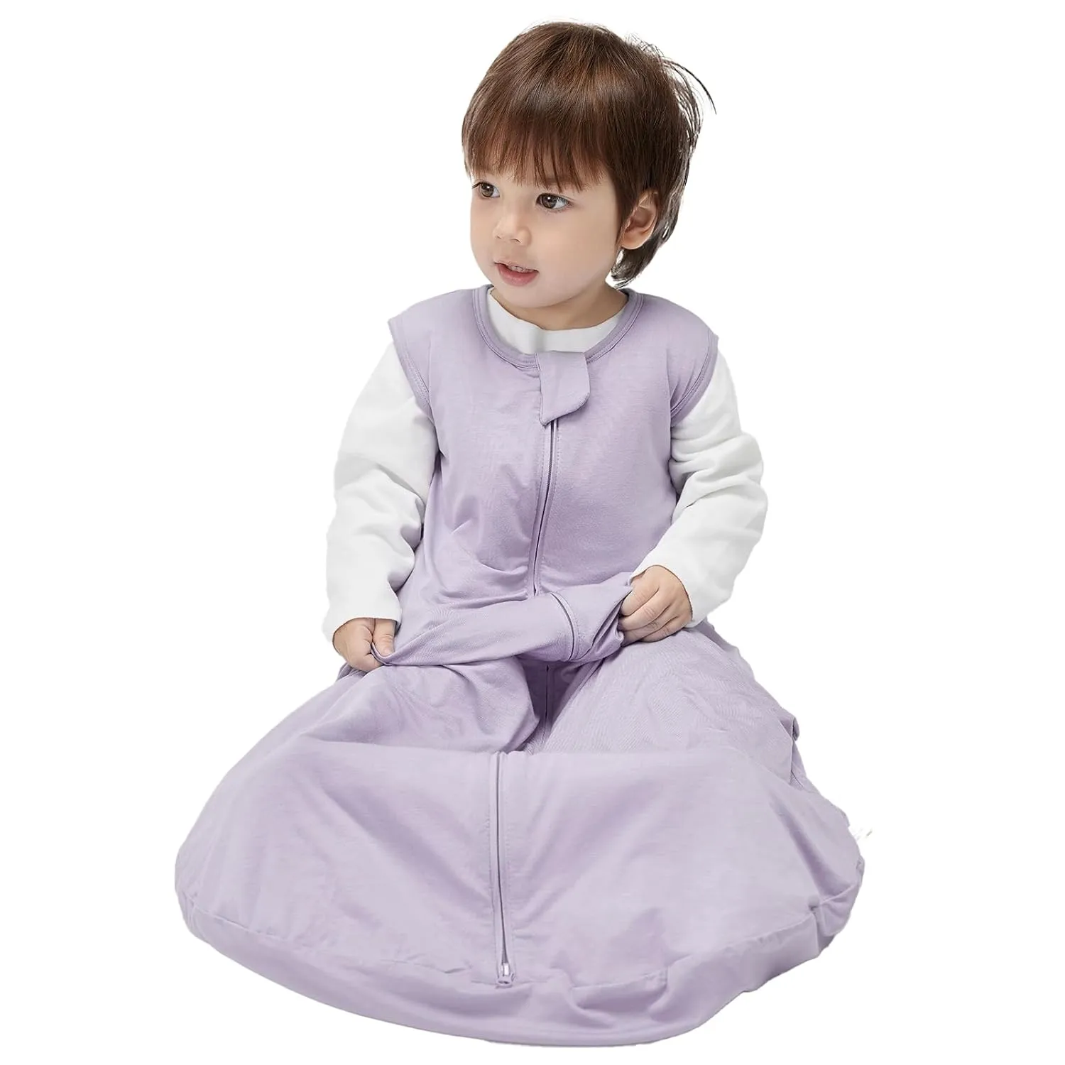 Duomiaomiao Rayon Made from Bamboo Baby Sleep Sack 1.0 TOG, Buttery Soft Wearable blanket Baby, Baby Sleeping bag for Babies