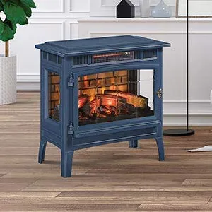 Duraflame 3D Infrared Electric Fireplace Stove with Remote Control, Navy - DFI-5010-07