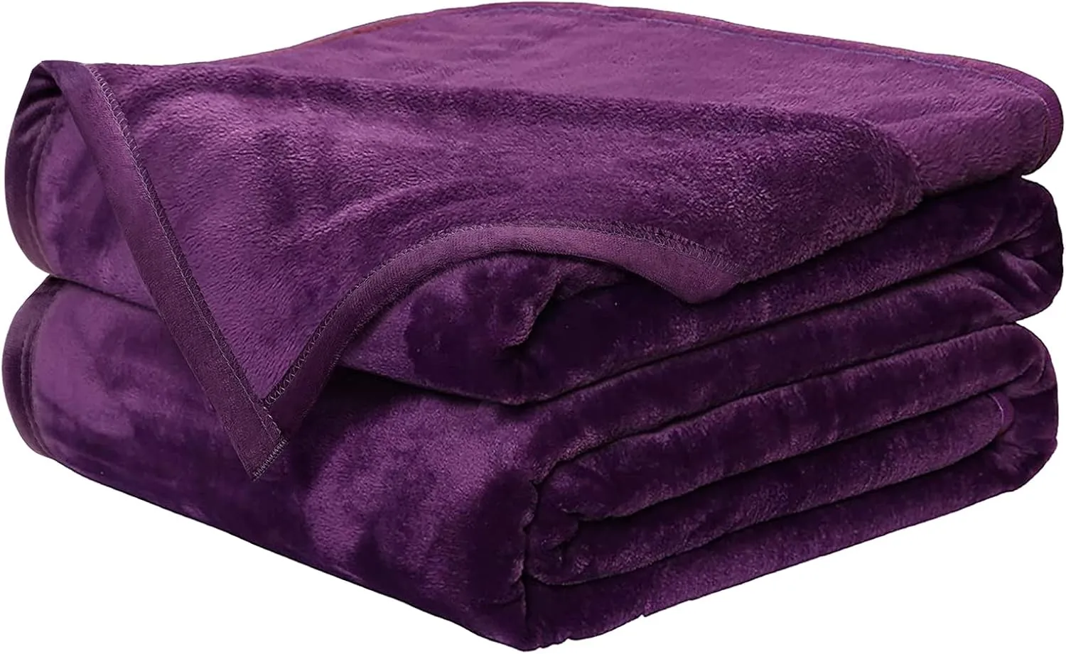EASELAND Soft Blanket King Size Blanket Warm Microplush Lightweight Thermal Fleece Blankets for Couch Bed Sofa,90x108 inches,Purple