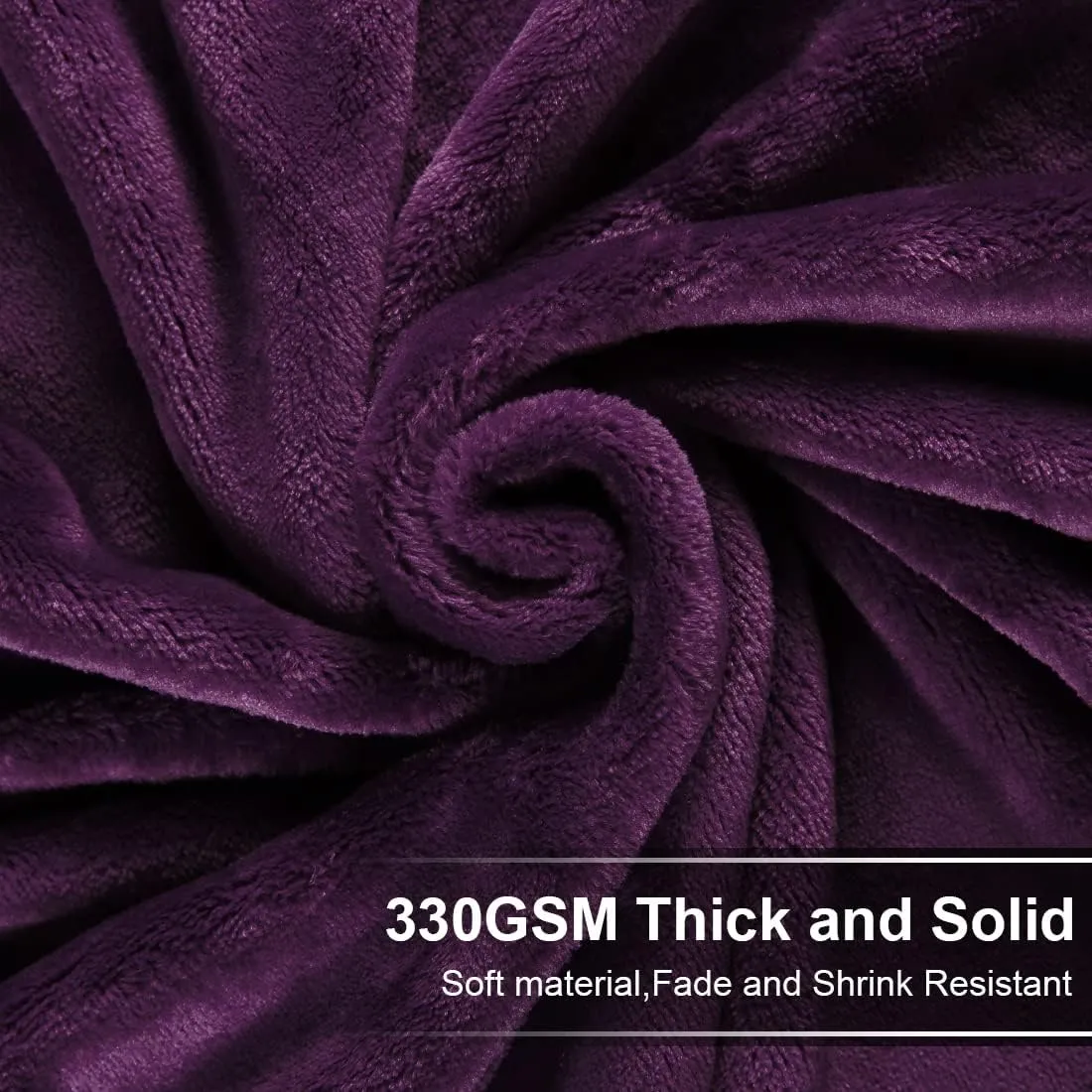 EASELAND Soft Blanket King Size Blanket Warm Microplush Lightweight Thermal Fleece Blankets for Couch Bed Sofa,90x108 inches,Purple