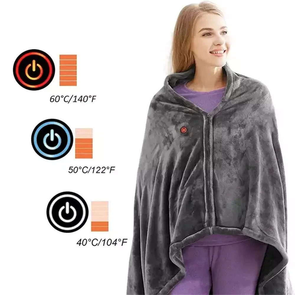 Electric Heated Warm Shawl Blanket