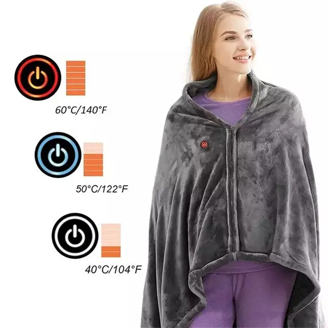 Electric Heated Warm Shawl Blanket