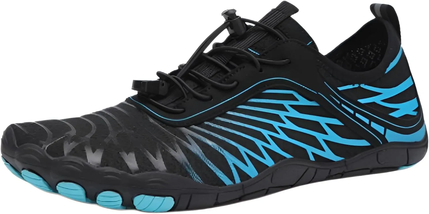 Ellniges]【Water Shoes for Hiking Non-Slip Drainage with Pain Relief Design | Unisex Quick-Dry Outdoor for Swimming, River Trekking & Beach | Lightweight for Couples & Family (36-47) Blue