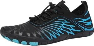 Ellniges]【Water Shoes for Hiking Non-Slip Drainage with Pain Relief Design | Unisex Quick-Dry Outdoor for Swimming, River Trekking & Beach | Lightweight for Couples & Family (36-47) Blue