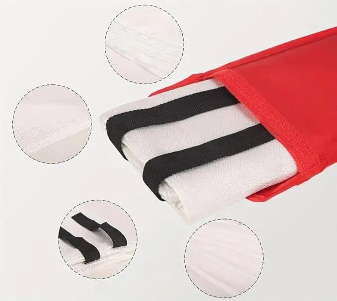 Emergency Fire Blanket for Fire Suppression, 39x39 inches Flame Retardant Fabric Fireproof Blanket, Survival Gear for Home Safety, Outdoor Camping (4 Pack)