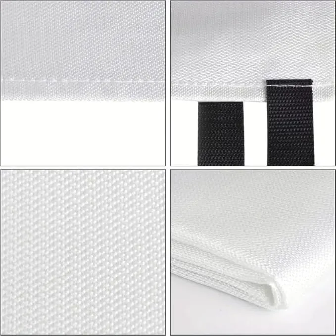 Emergency Fire Blanket for Fire Suppression, 39x39 inches Flame Retardant Fabric Fireproof Blanket, Survival Gear for Home Safety, Outdoor Camping (4 Pack)