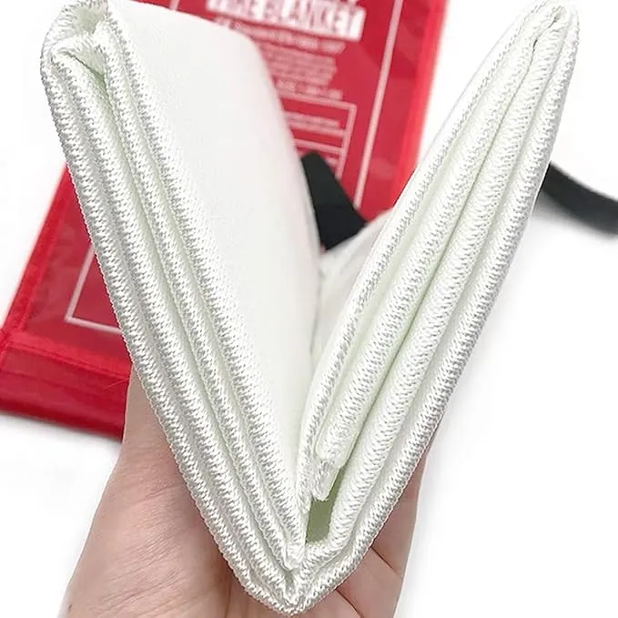 Emergency Fire Protection Blanket, 40" x 40"(Pack of 1), Fire Supression Blanket, Fire Blanket Fiberglass, Fire Blanket for Home, Kitchen, School, Grill, Camping