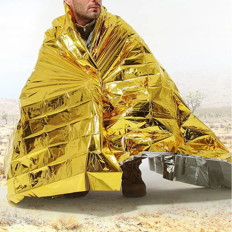 Emergency Thermal Blanket -  Windproof/Waterproof for Outdoor Survival