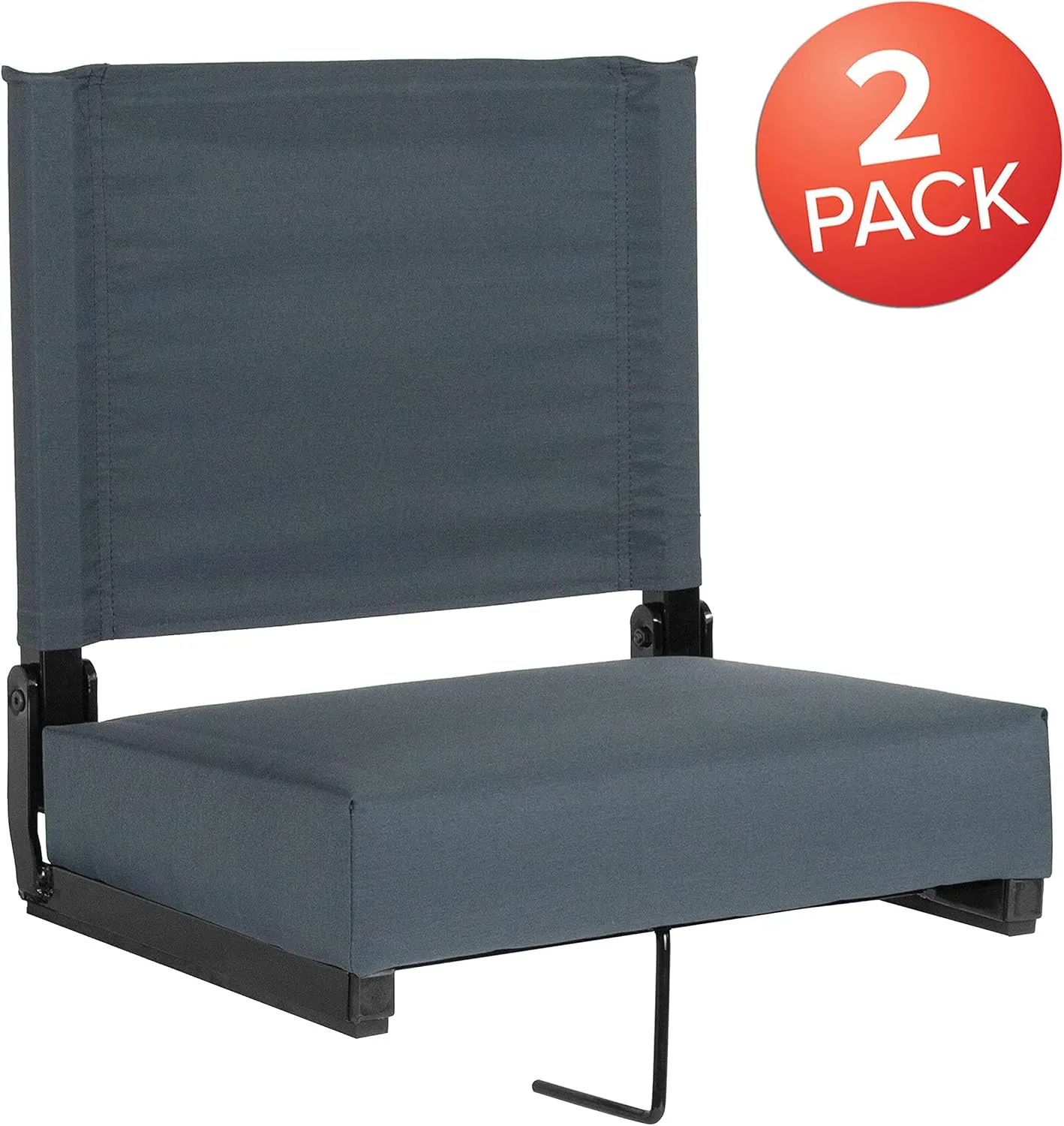 EMMA   OLIVER Lightweight Stadium Chair with Ultra-Padded Seat, 500 lb. Rated