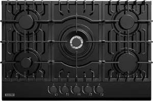 Empava 30 in. Gas Stove Cooktop 5 Italy Sabaf Sealed Burners NG/LPG Convertible in Black Tempered Glass, 30 Inch