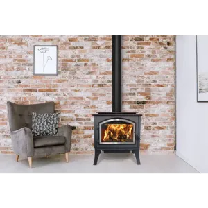 Empire Stove Gateway 2300 Matte Black Wood Burning Freestanding Stove