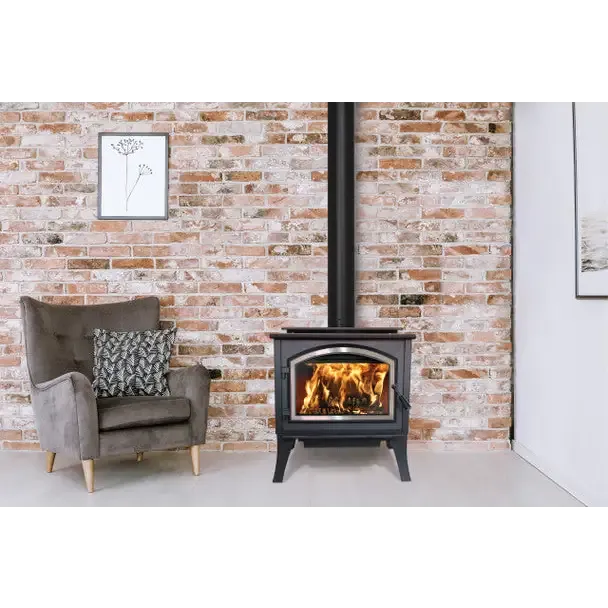 Empire Stove Gateway 2300 Matte Black Wood Burning Freestanding Stove