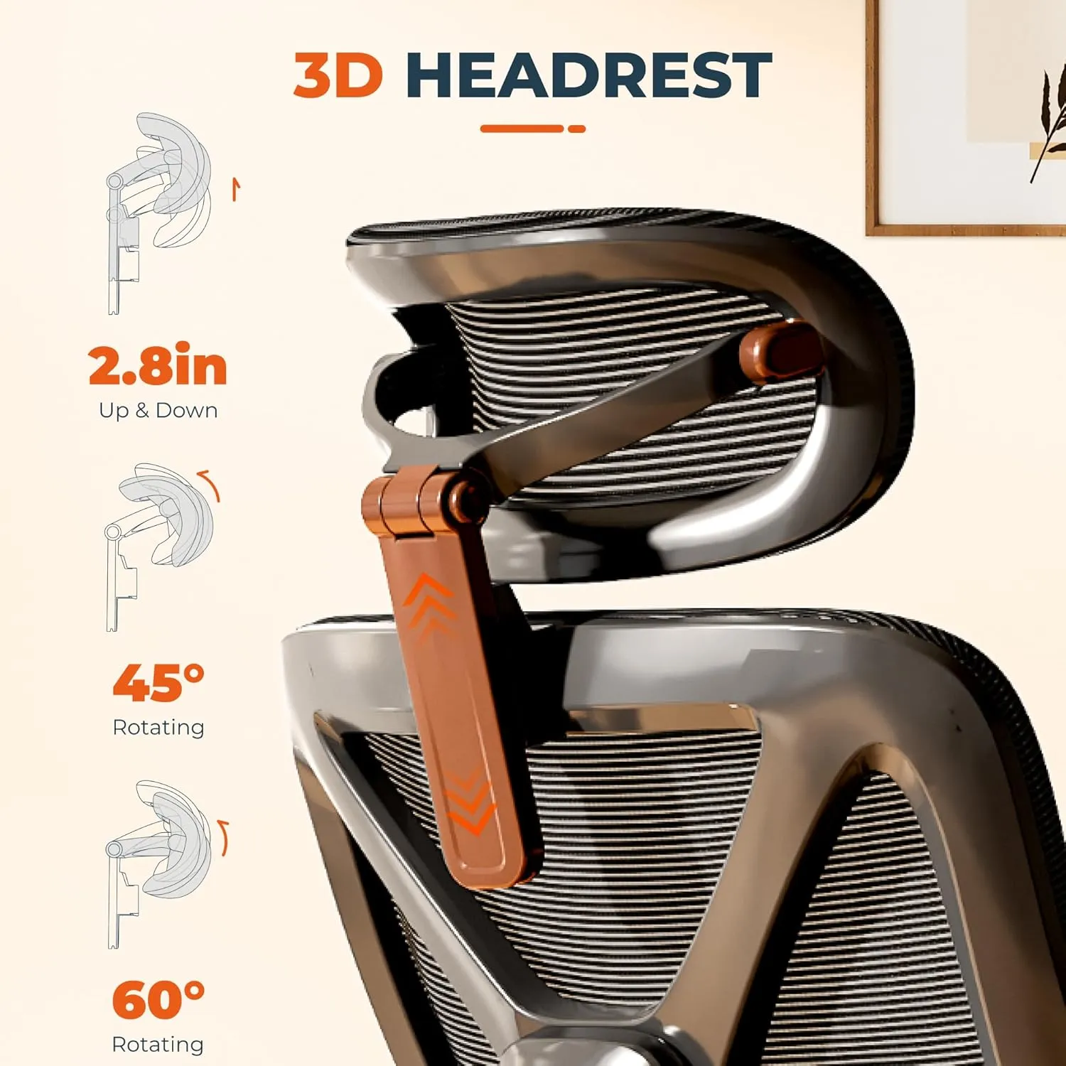 ErgoChair Ultra Big and Tall Ergonomic Office Chair, Swivel Computer Chairs Desk Chair, with 2D Dynamic Lumbar Support/Footrest/3D Headrest/Heavy Duty Metal Base, Mesh Seat Cushion, Black