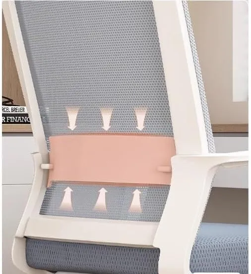 Ergonomic Desk Chair Office Chair, Ergonomic Desk Chair, Middle Back Desk Chair Breathable Mesh Home Office Chair Office Chair(Gris)