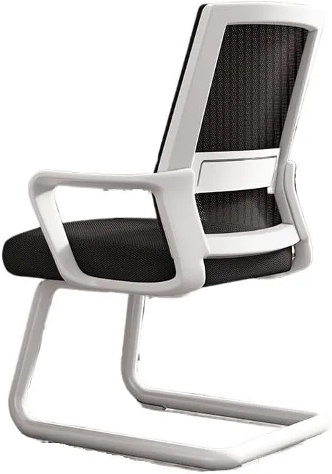 Ergonomic Desk Chair Office Chair, Ergonomic Desk Chair, Middle Back Desk Chair Breathable Mesh Home Office Chair Office Chair(White)