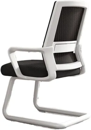 Ergonomic Desk Chair Office Chair, Ergonomic Desk Chair, Middle Back Desk Chair Breathable Mesh Home Office Chair Office Chair(White)