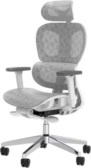 Ergonomic Mesh Office Chair with 3D Adjustable Armrest,High Back Desk Computer Chair Ergo3d Ergonomic Chairs with Wheels for Home & Office White