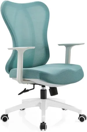 Ergonomic Office Chair, Mesh Back & Seat, Home Office Desk Chairs with Adjustable Arms, Breathable Mesh Computer Chair for Home Office (Color : Green)