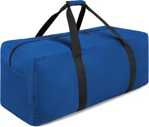 Extra Large Travel Duffle Bag, 160L Gear Bag for Men and Women, Storage Bag Ideal for Overnight Camping and Weekend Getaways, Dark Blue