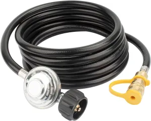 F271803 12ft Adapter Hose Replacement for F271803 with Regulator, 3/8 inch Female Quick Connect x QCC1 Propane Tank Connection