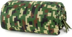 Farm Blue One of a Kind Digital Jungle Camo Army Blanket - Woobie Blanket Poncho Liner - Perfect Gear for Picnic, Hiking, or Car – Unique Custom Camo, Military Camping Blanket