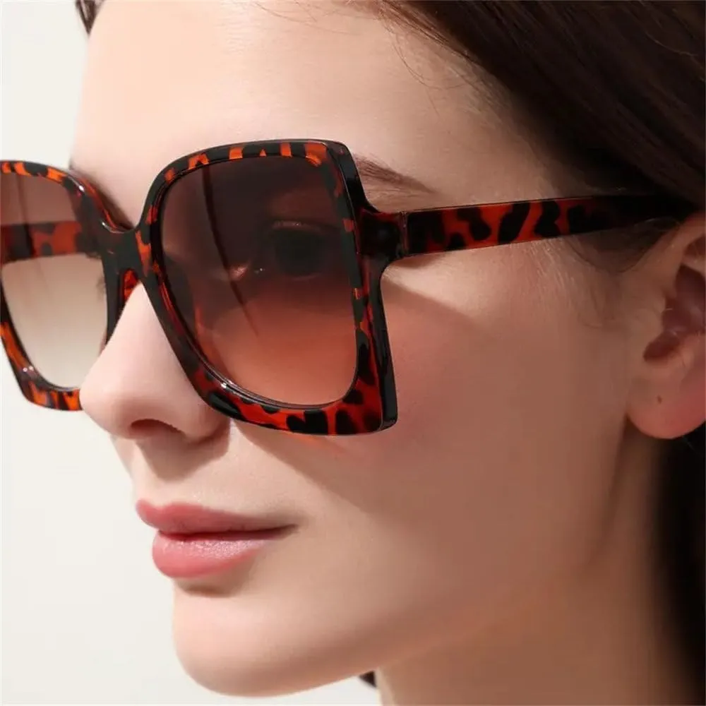 Fashion big frame sunglasses, Internet celebrity sunglasses, slim face personality trend street shooting sunglasses