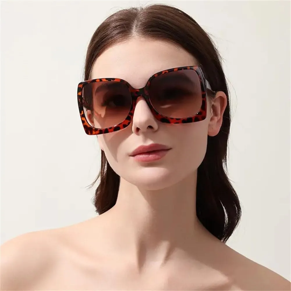 Fashion big frame sunglasses, Internet celebrity sunglasses, slim face personality trend street shooting sunglasses