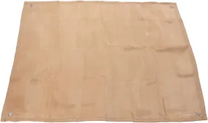 Fiberglass Welding Blanket, High Temp Flame-Resistant Fabric,4' x 6' Fireproof Blanket 1/3”(8mm) Thickened Weld Shieldes with Grommets Thermal Resistant (100*80cm)