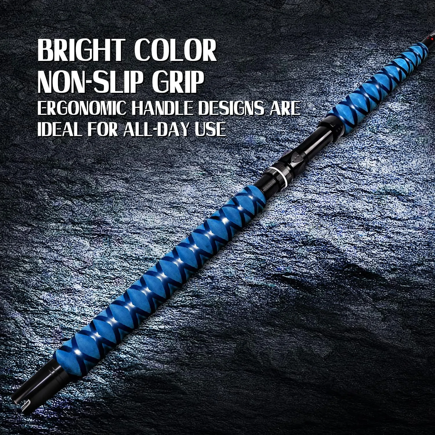 Fiblink Saltwater Fishing Rod 1 Piece Trolling Rod Deep Drop Sea Roller Rod Big Game Conventional Boat Heavy Duty Fishing Pole (5'6"/6',50-80lbs/80-120lbs/120-200lbs)
