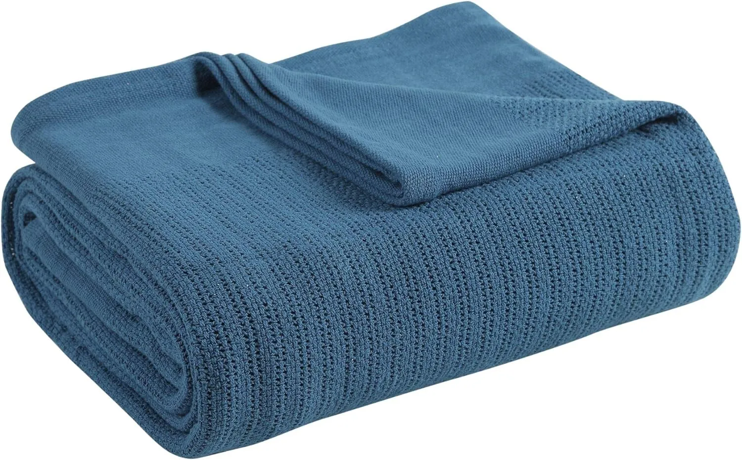 Fiesta - King Blanket, Soft Thermal Cotton Blanket (King, Lapis)