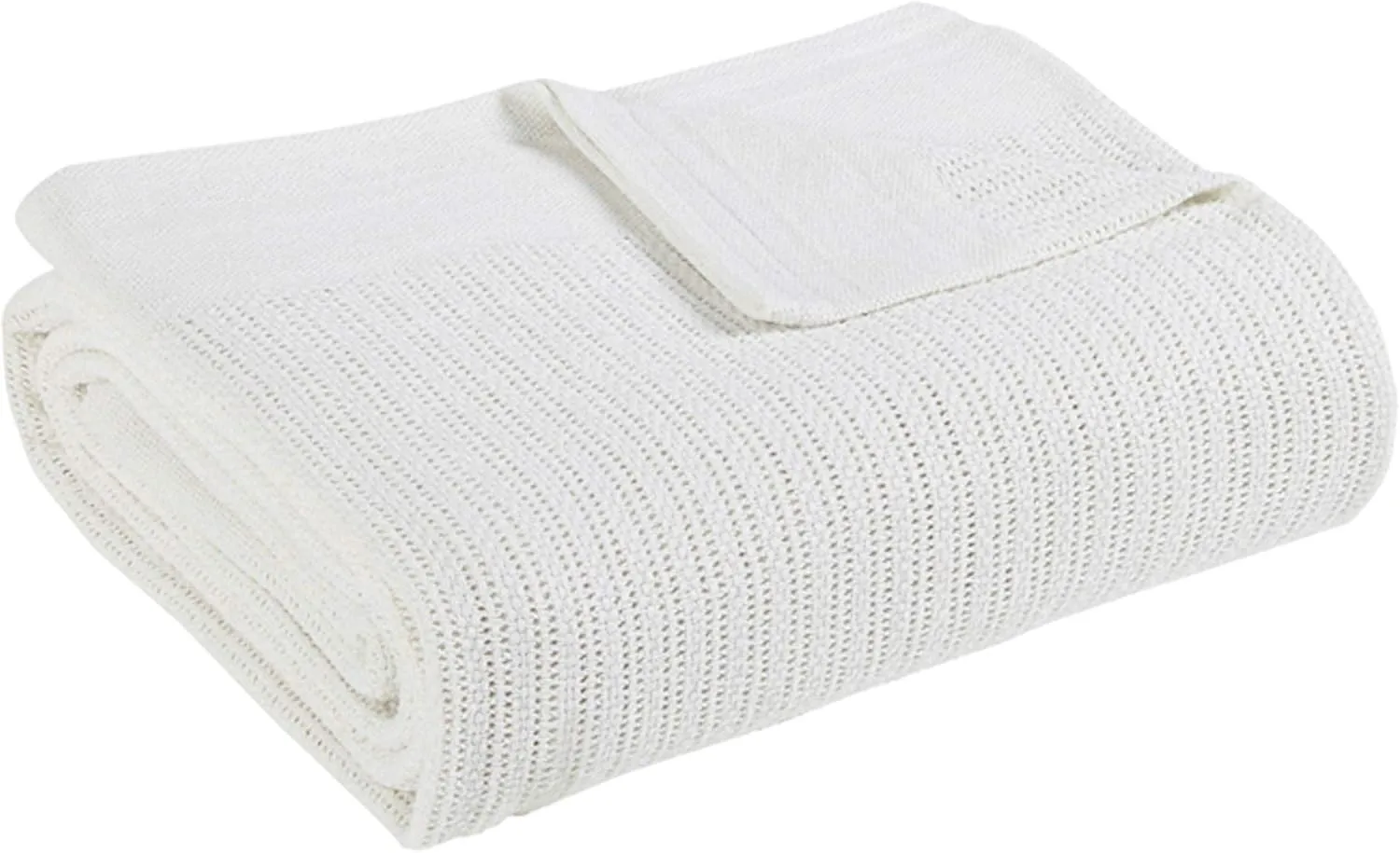 Fiesta - King Blanket, Soft Thermal Cotton Blanket (King, White)
