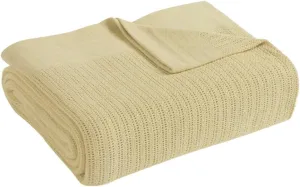 Fiesta - King Blanket, Soft Thermal Cotton Blanket, Lightweight Home Decor (Fiesta Rattan, King)