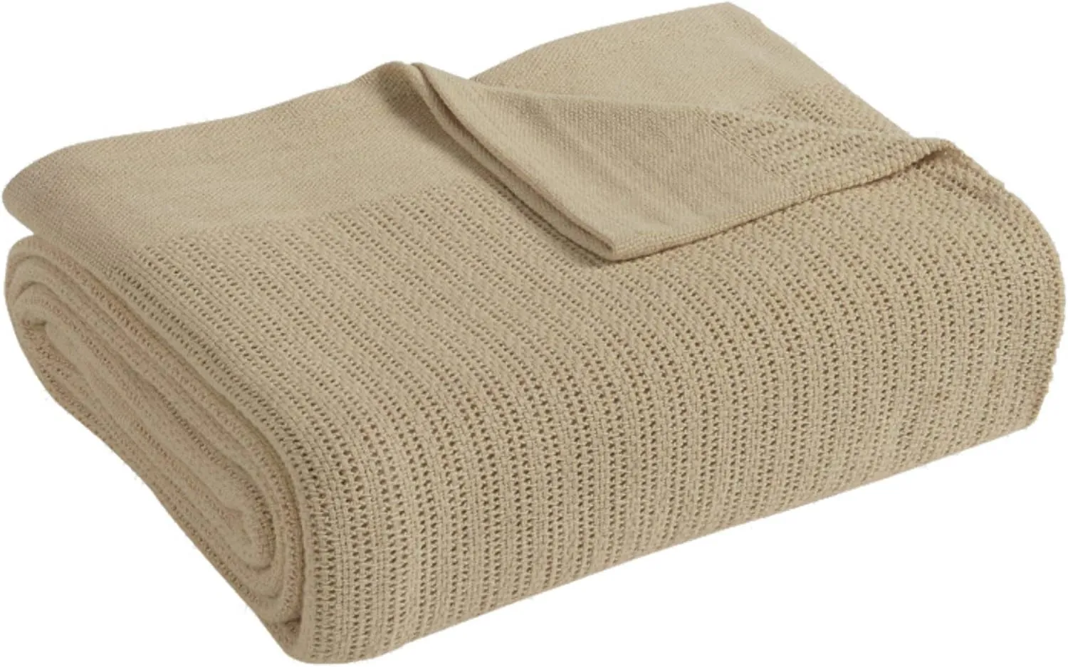 Fiesta - Queen Blanket, Soft Thermal Cotton Blanket (Full/Queen, Linen)