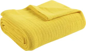 Fiesta - Queen Blanket, Soft Thermal Cotton Blanket (Full/Queen, Sunflower)