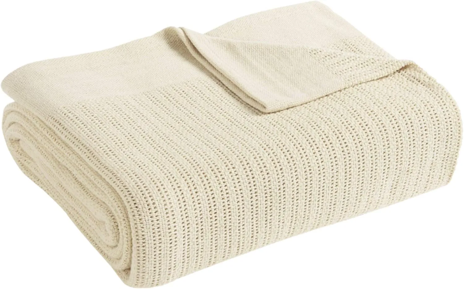 Fiesta - Twin/Twin XL Blanket, Thermal Weave Cotton, Cozy Home Decor (Twin/Twin XL, Cream)