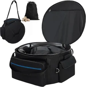 Fire Pit Carry Bag for Ciays Propane Gas Firepit 24 Inch, Portable Carrying Case for Outland Fire Bowl Model 883 with Separate Rocks Pouch and Large Pockets for Camping Accessories, Bag Only