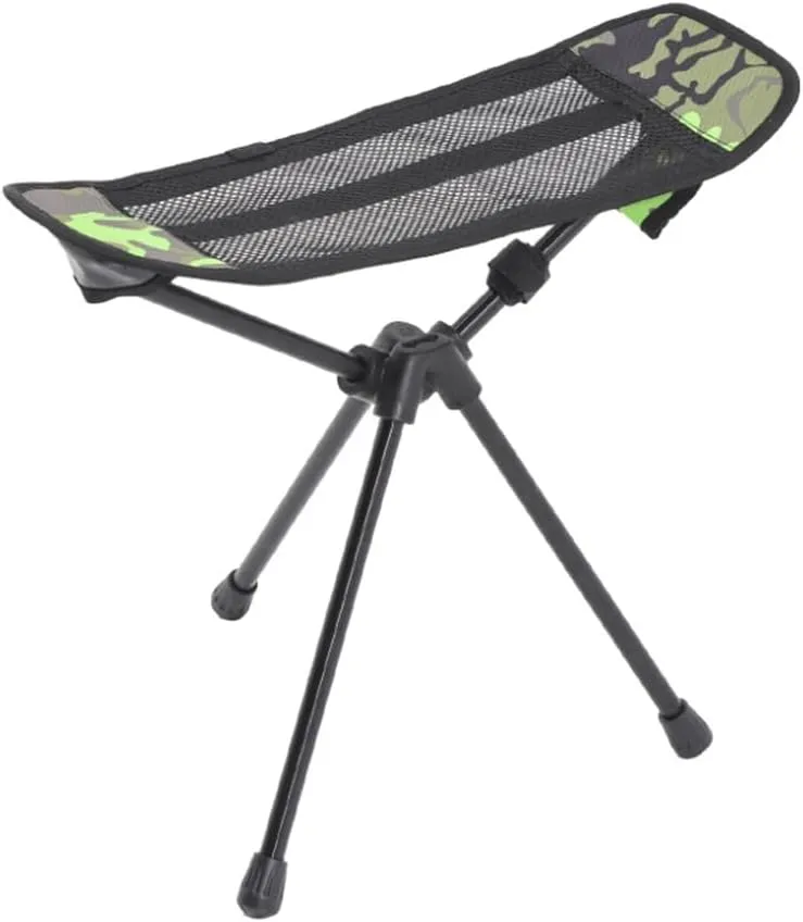 Fishing Chair Mesh Splicing Folding Fishing Chair Footrest Camping Footstool Camping Hiking Picnic Seat -A